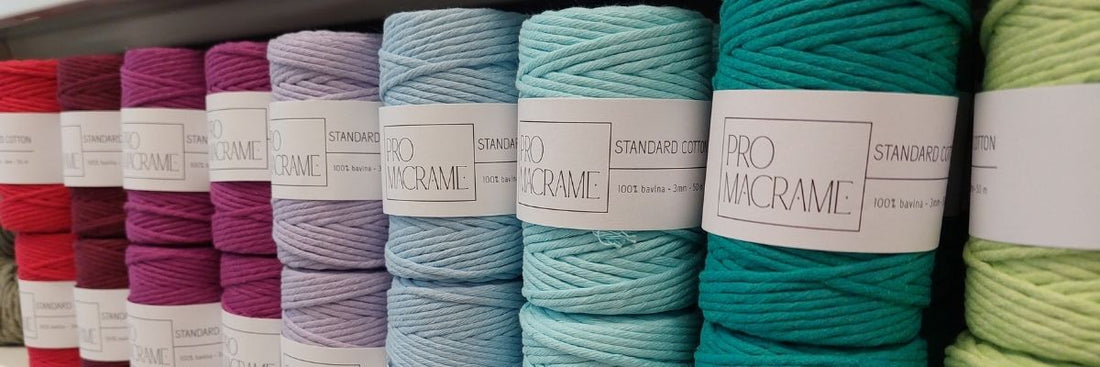 Macramé pro začátečníky – typy šňůr