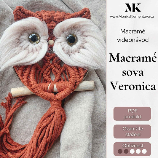 Návod na macramé sovu