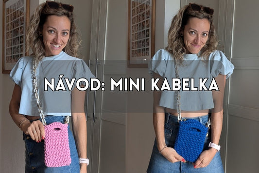 Mini háčkovaná kabelka na mobil: materiál, vzor a návod zdarma