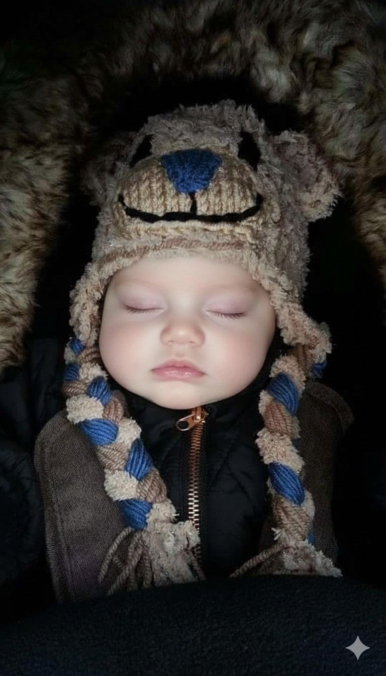 Návod: háčkovaná medvědí ušanka, všechny velikosti