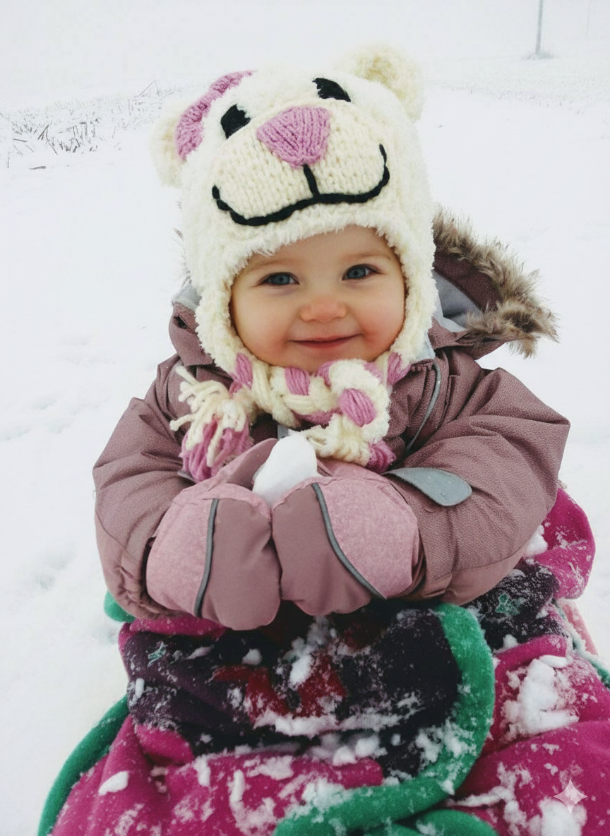 Návod: háčkovaná medvědí ušanka, všechny velikosti