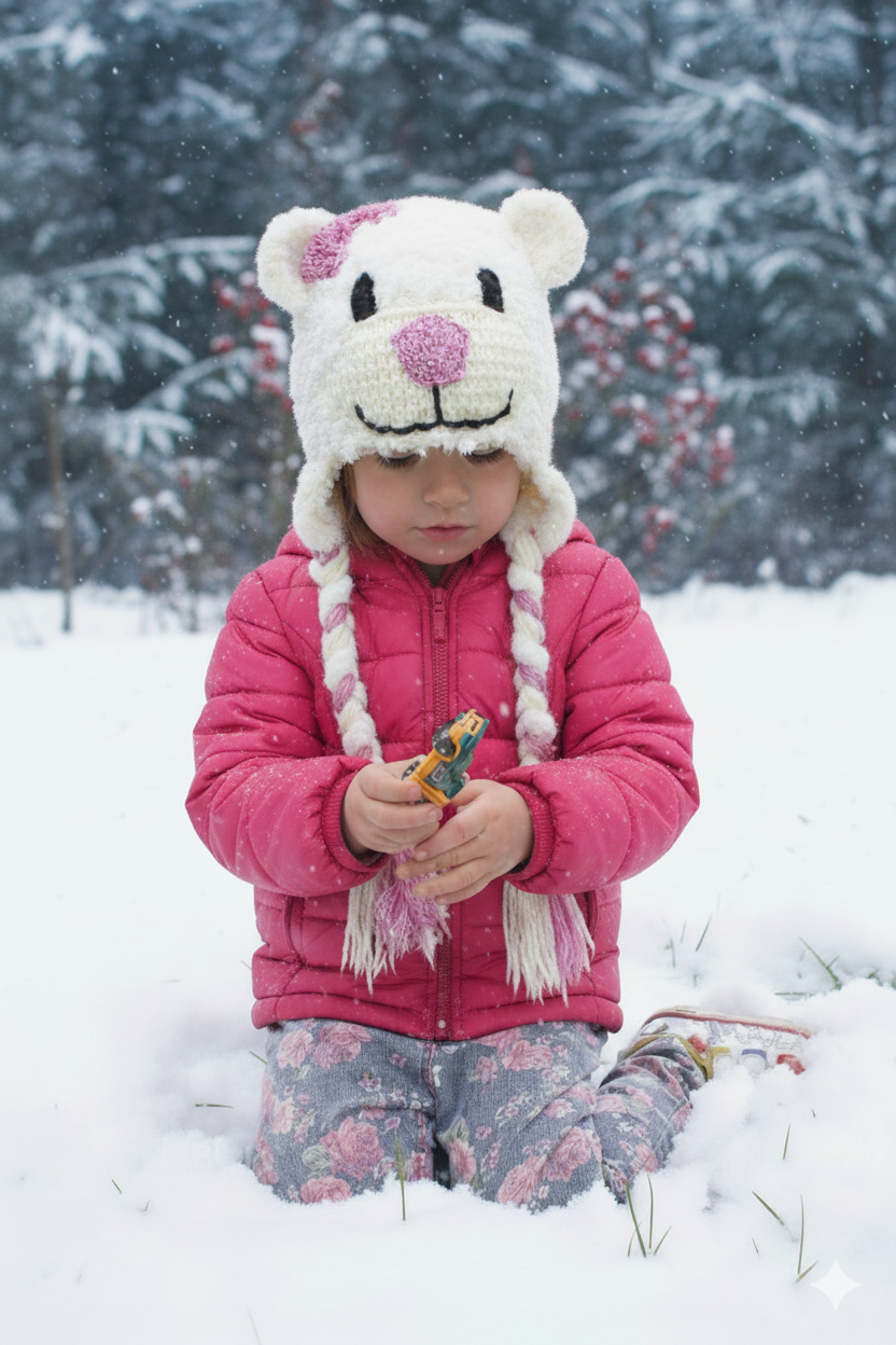 Návod: háčkovaná medvědí ušanka, všechny velikosti
