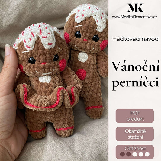 Návod: háčkovaní vánoční perníčci