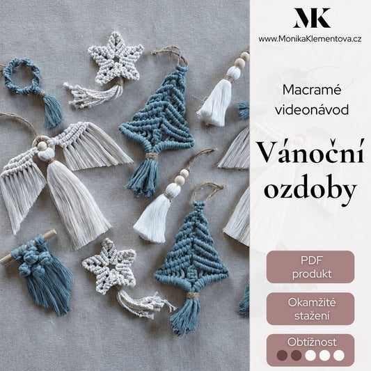 Návod: Macramé vánoční ozdoby
